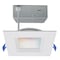Satco 9W LED DW LP Regress Baffle DL 4 in. Square - Starfish IOT Tunable White and RGB 120V 90 CRI White S11565 - alternate 1